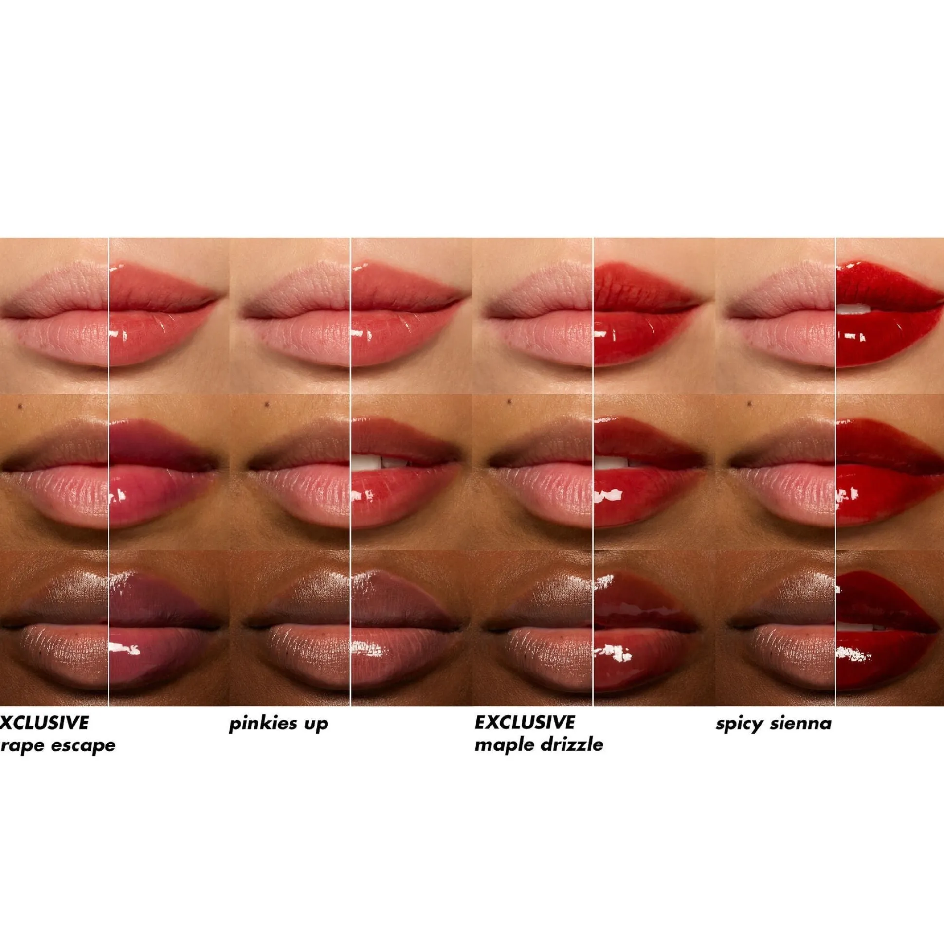 Glossy Lip Stain Shades 4 Days Kit