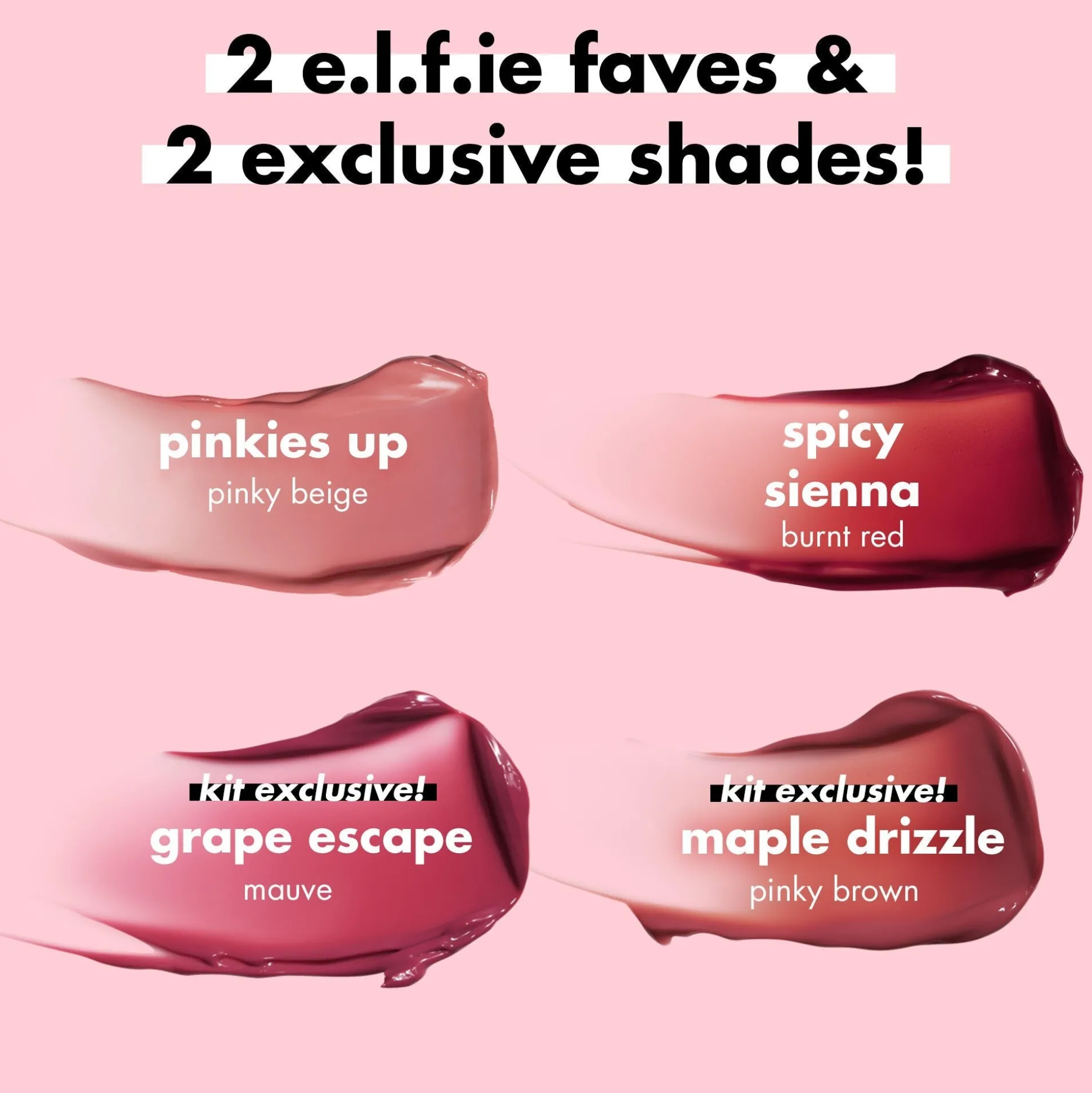 Glossy Lip Stain Shades 4 Days Kit