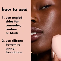 Halo Glow Angled Silicone Face Sponge